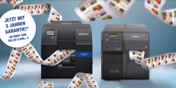 Epson ColorWorks Drucker mit 3 Jahren Garantie bestellen – sofort lieferbar auf Lager!